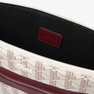 Pochette d'ordinateur 13 pouces avec monogramme Portefeuilles & Petite Maroquinerie - Blanc - Lacoste - Femme