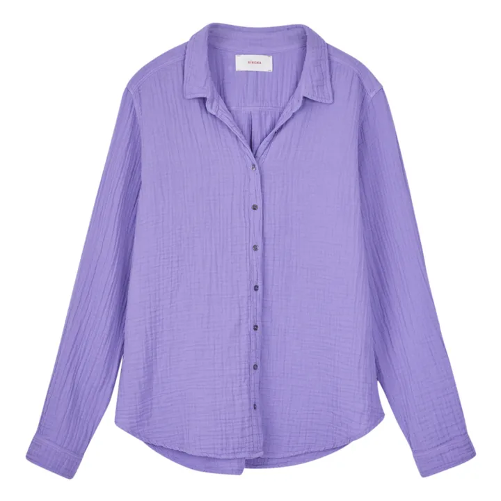 Xirena Chemise Scout Gaze de Coton | Lilas