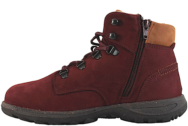 NEW FEET STØVLE I RØDT NUBUCK