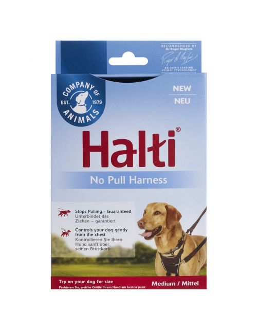 Halti No Pull Harnas Zwart - Hondenopvoeding