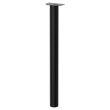 Duraline tafelpoot rond zwart Ø7,6x72 cm