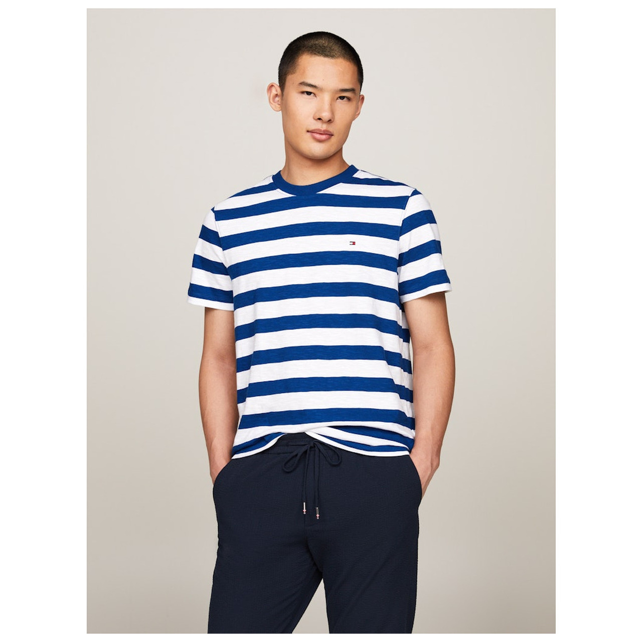 Tommy Hilfiger SLUB COTTON STRIPE TEE