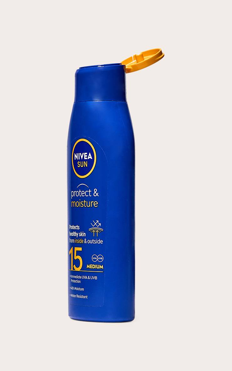 White Nivea Sun Lotion Solaire Hydratante Protectrice Fps 15 200ml