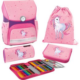 Kit cartable EFAlino Licorne, 4 pièces