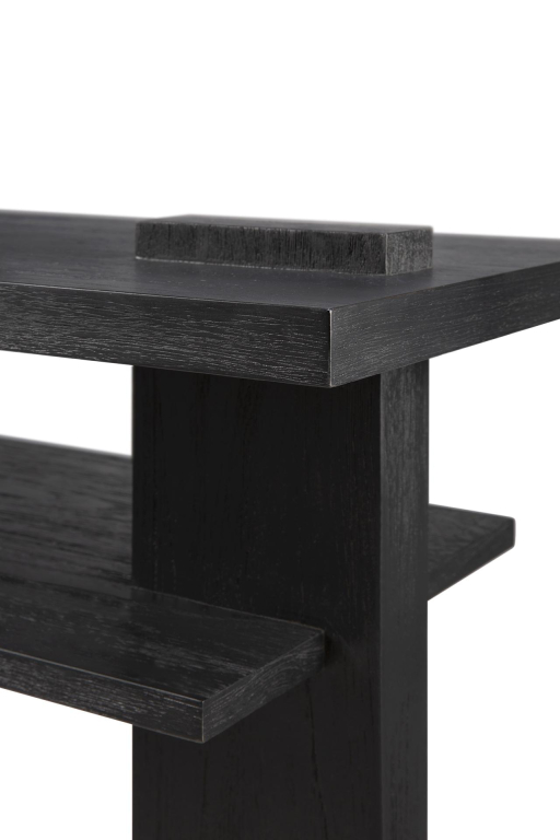 Ethnicraft Abstract sidetable teak zwart