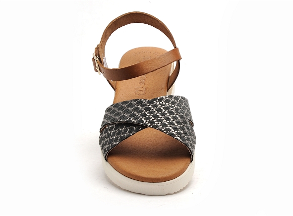 Eva frutos nu pieds plats femme 4278 noir