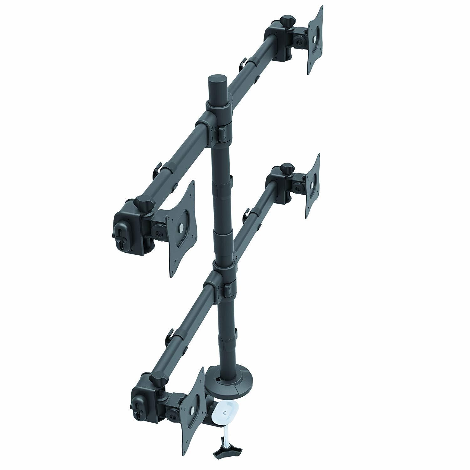 StarTech.com Support de bureau articulé pour quatre écrans - Acier robuste