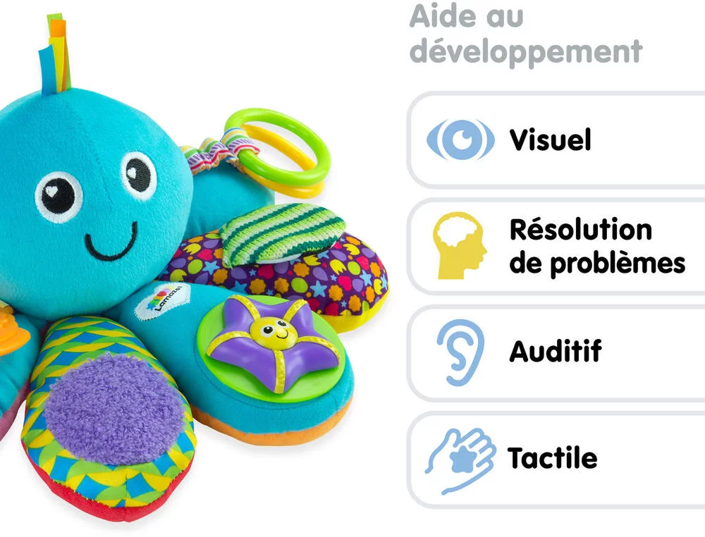 PELUCHE PIEUVRE MULTI ACTIVITES