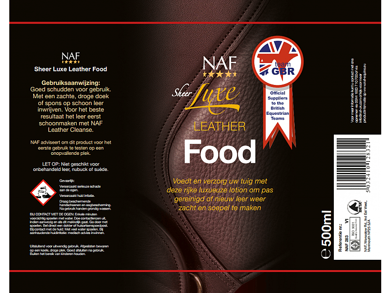NAF Leather Food – Voor diep voedende verzorging van leer met natuurlijke oliën