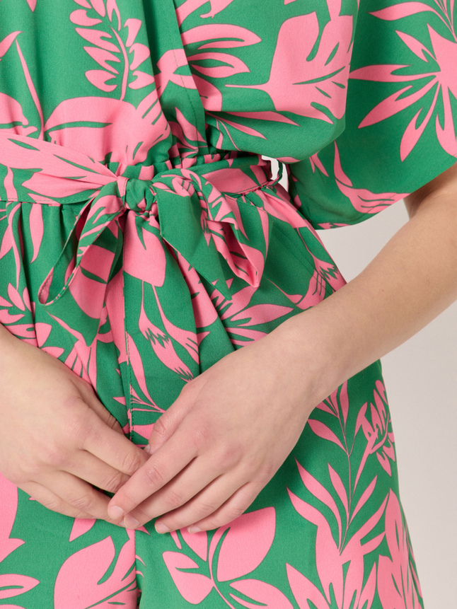 Combinaison short imprimé