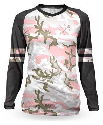 Maillot Manches Longues Femme Loose Riders C/S Varsity Camo Rose