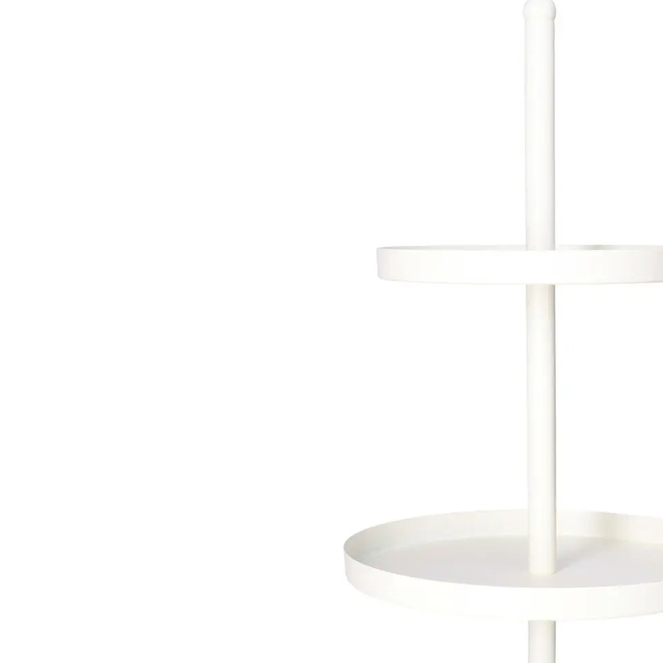 Etagere - wit - metaal - 3-laags - 25 x 35 cm - hapjes/high tea