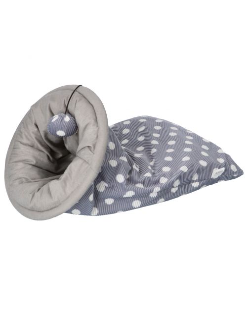 Adori Slaapzak Dotty - Kattenbed - Ø 30x53 cm Grijs