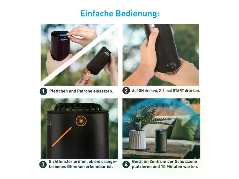 Thermacell Mückenschutz Halo Mini Schwarz Stechmückenschutzgerät