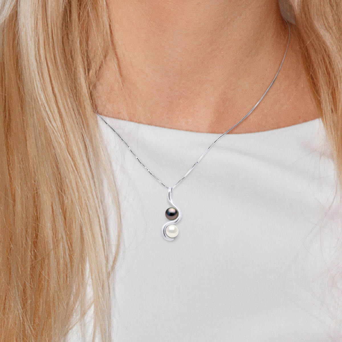 Collier TOI & MOI Perle de Tahiti et d'Eau Douce Argent 925