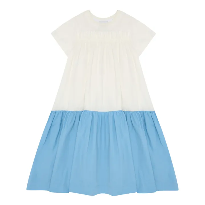The Middle Daughter Robe Colorblock Volants | Bleu