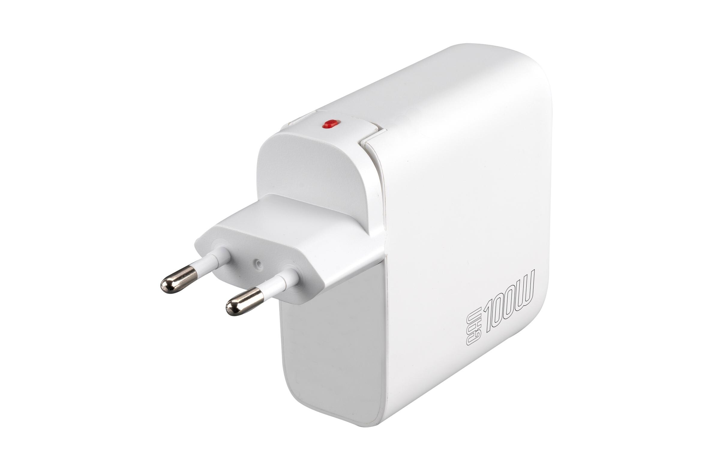 Ladegerät GaN Flex Pro 100W 3 USB-C+1 USB-A Travel EditionLadegerät GaN Flex Pro 100W 3 USB-C+1 USB-A, weiss, Travel Edition, GaN-Technologie