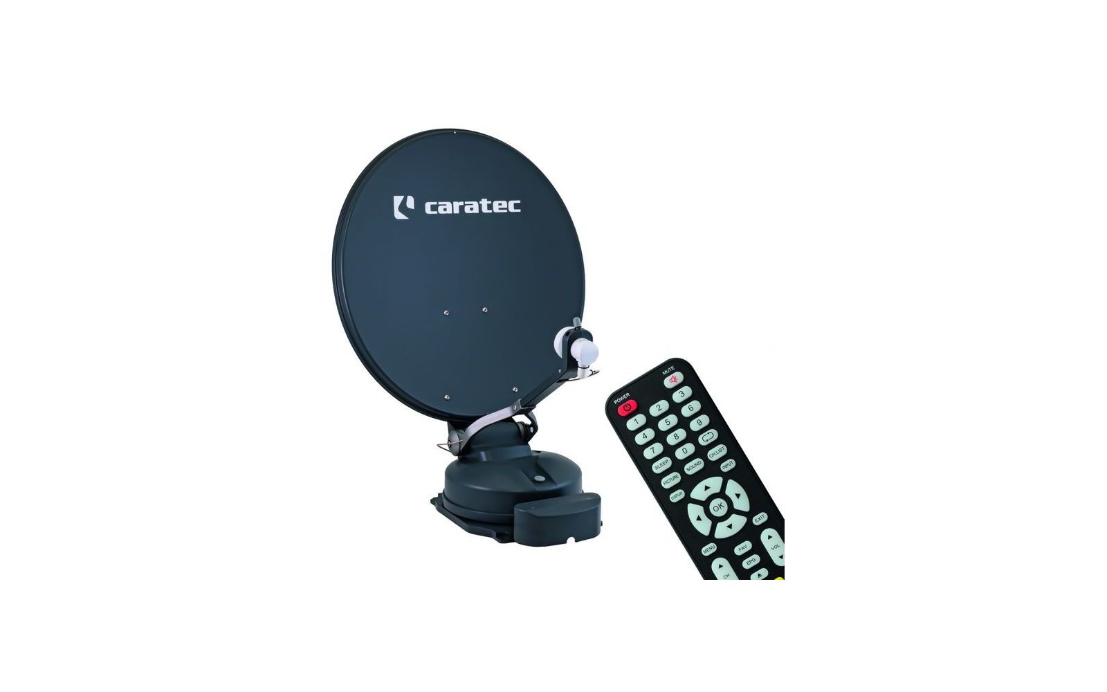 Caratec Smart D Sat Antenne CASAT600S Twin LNB ready 60 cm weiß