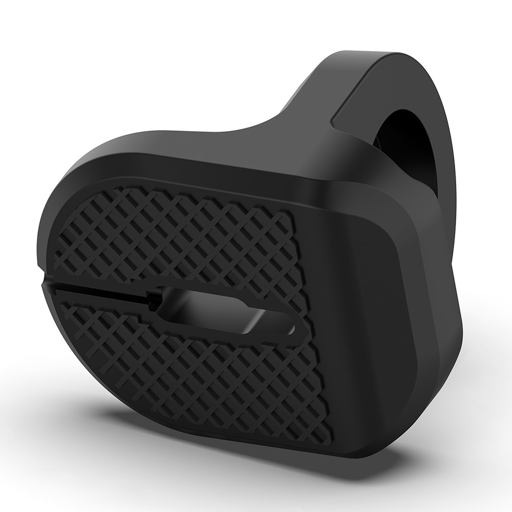 Apple Watch Silikon Uhren Halterung Charging Ladestation Dockingstation mit Kabelmanagement - Schwarz