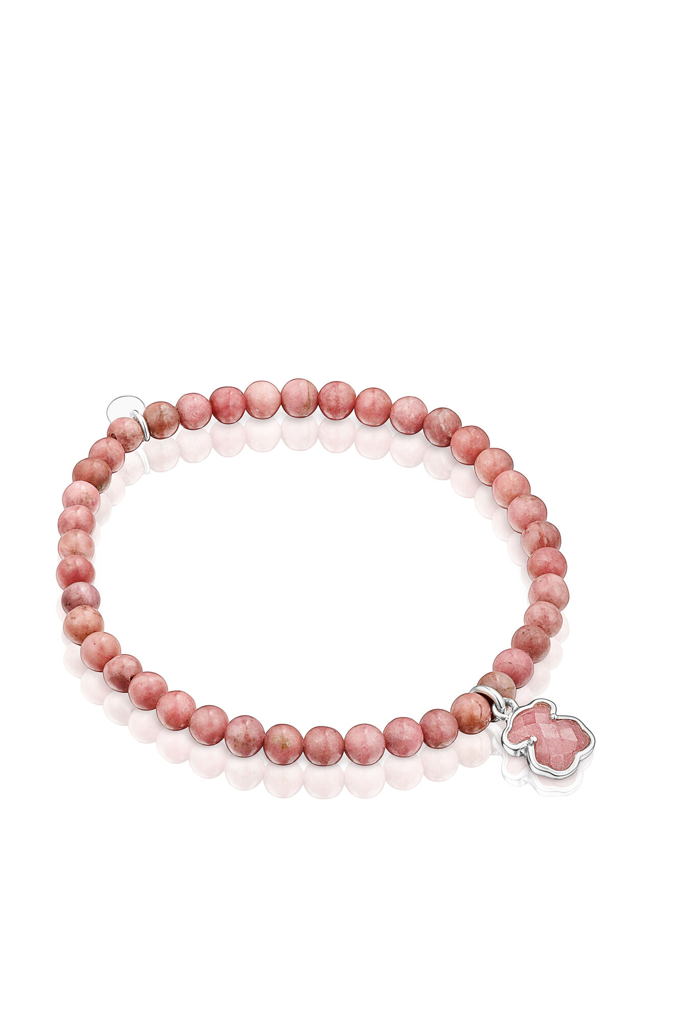 Pulsera de prata e rodonita - Gris