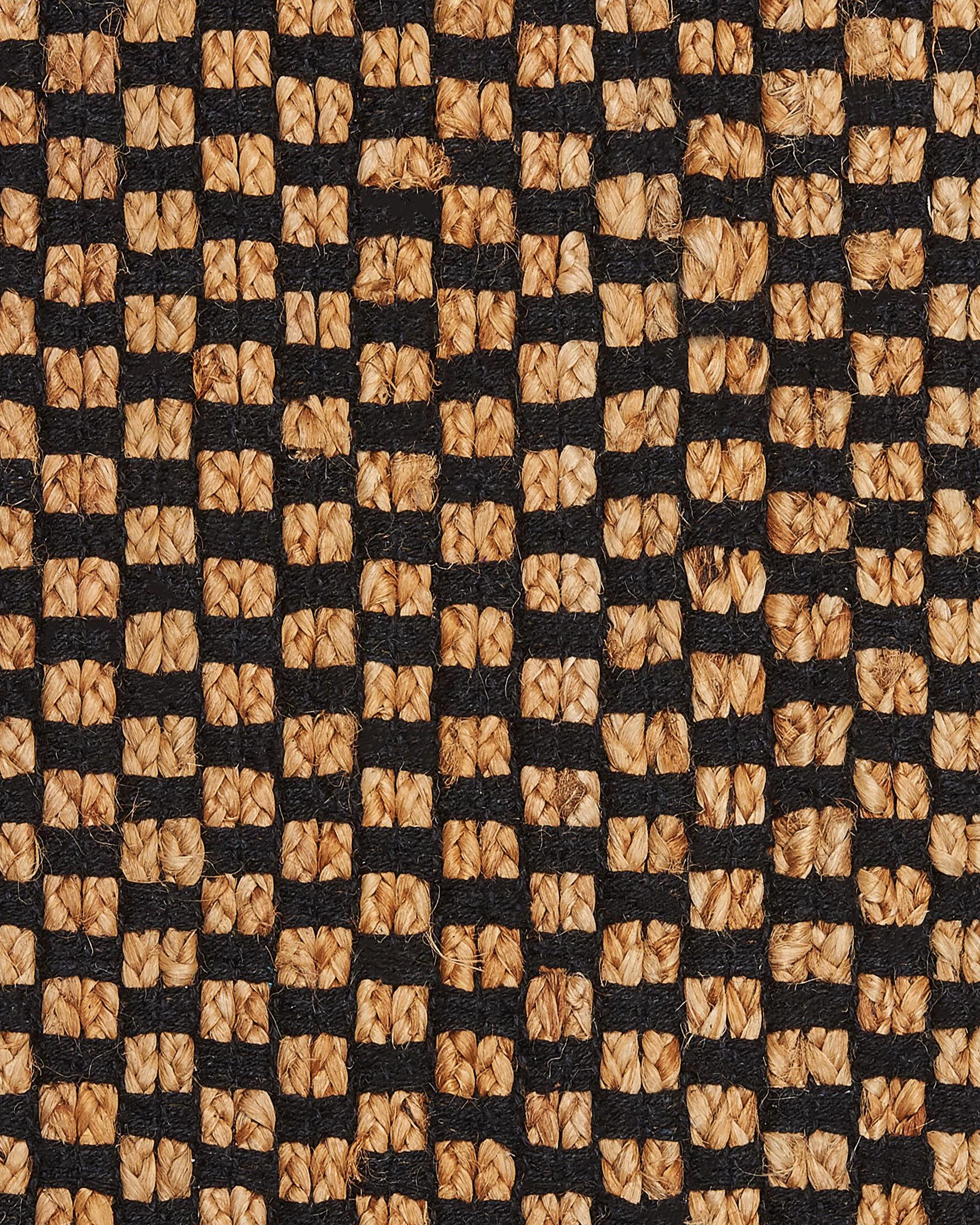 Vloerkleed GERCE Zwart 140 x 200 cm Jute