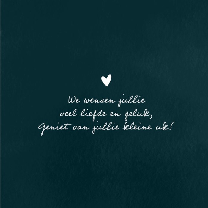 Greetz | Geboortekaart | Typografie | Veel liefde en geluk