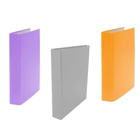 Livepac Office Ringbuch DIN A5, 4-Ring, 3 Stück je 1x in grau, orange und lila