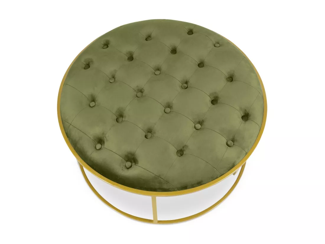 Lot de 2 Poufs Design en Velours 