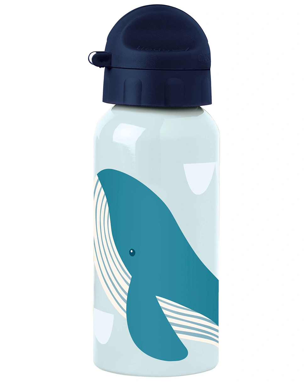Trinkflasche WAL (400ml) in blau