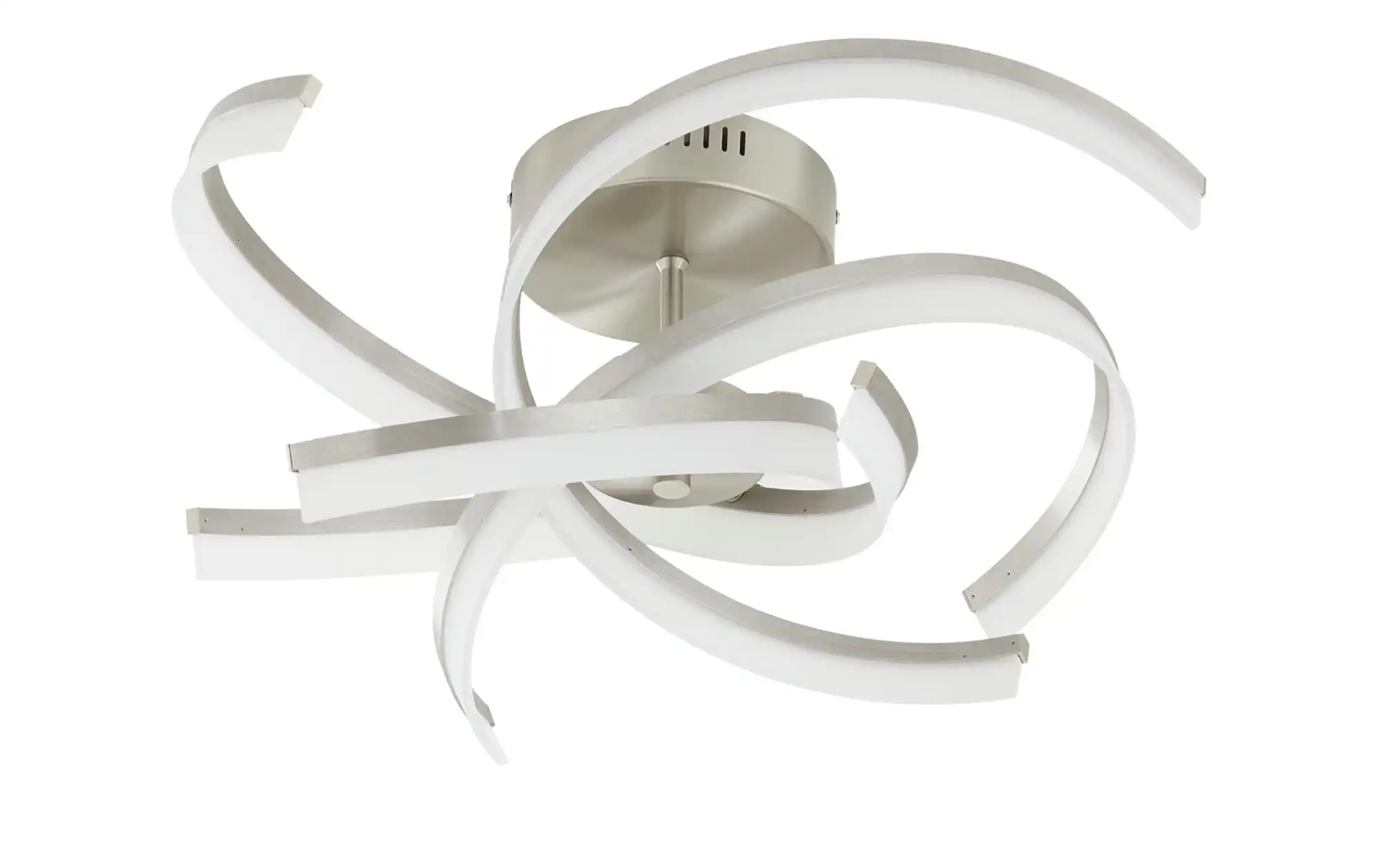 Fischer-Honsel LED-Deckenleuchte, Nickel matt mit Fernbedienung