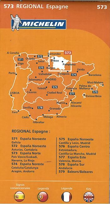 MICHELIN - 573 PAIS VASCO EUSKADI 1 250 000