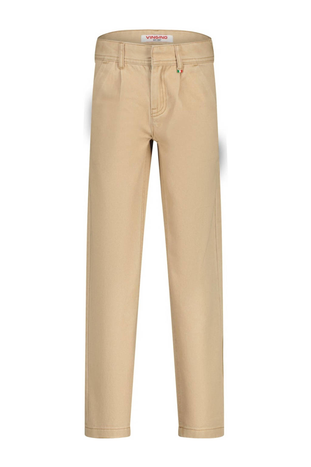 Vingino straight fit broek Safano zand