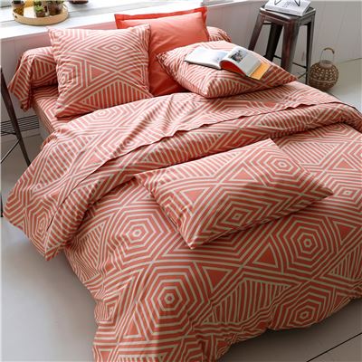 Linge de lit graphique bicolore - BECQUET CRÉATION