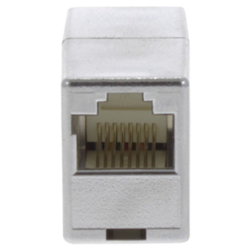 Q-Link UTP koppelstuk 8P RJ45 afgeschermd aluminium kleur