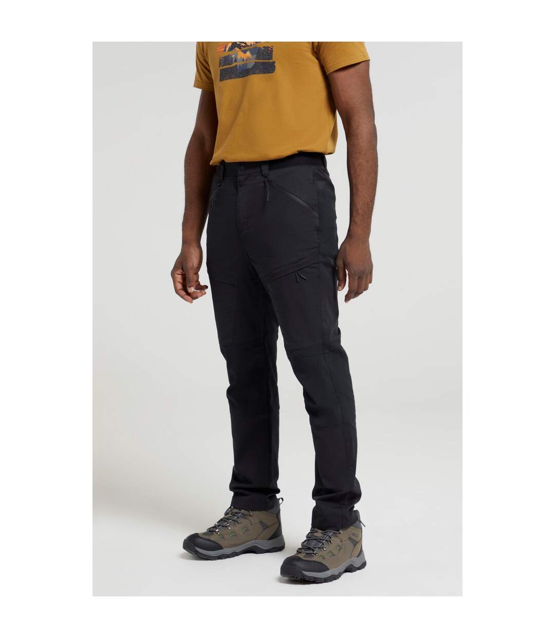 Mountain Warehouse - Pantalon de randonnée JUNGLE - Homme (Noir) - UTMW1027