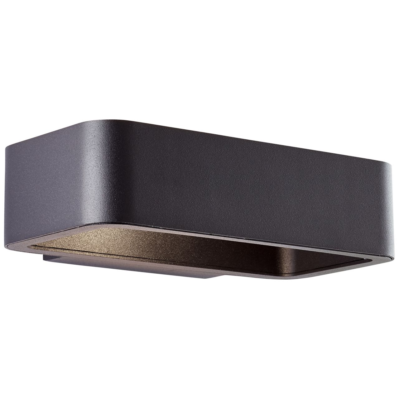 BRILLIANT Golda LED Außenwandleuchte 22x13cm schwarz | 1x LED integriert, 7W LED integriert, (Lichtstrom: 510lm, Lichtfarbe: 3000K)
