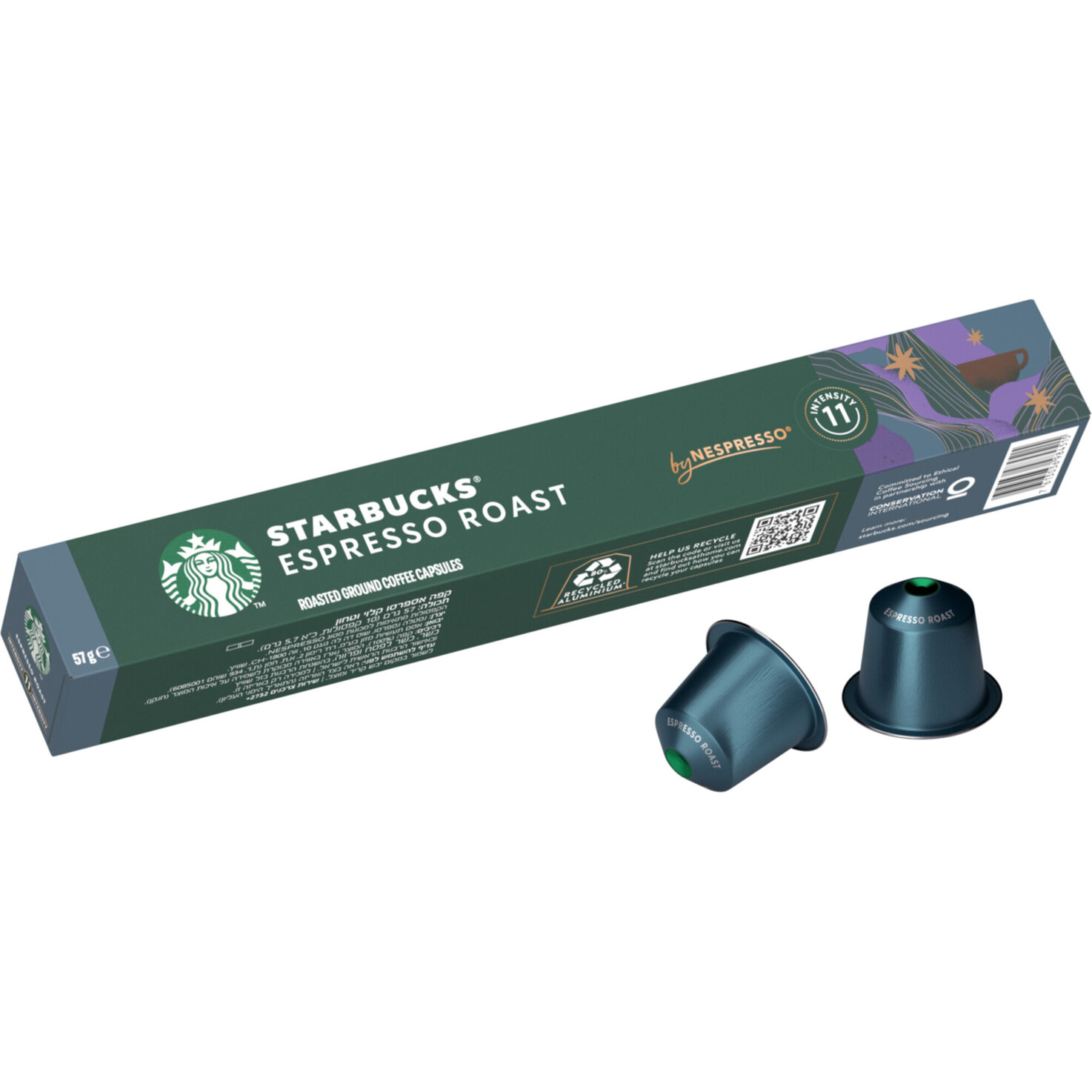Starbucks Espresso Roast by NESPRESSO Dark Roast, 10 Kapseln