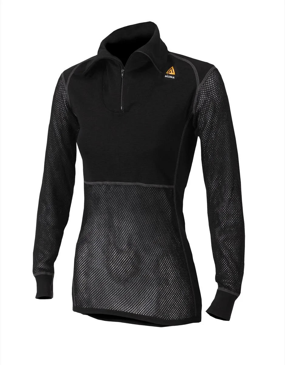 Aclima Woolnet Polo w/zip W