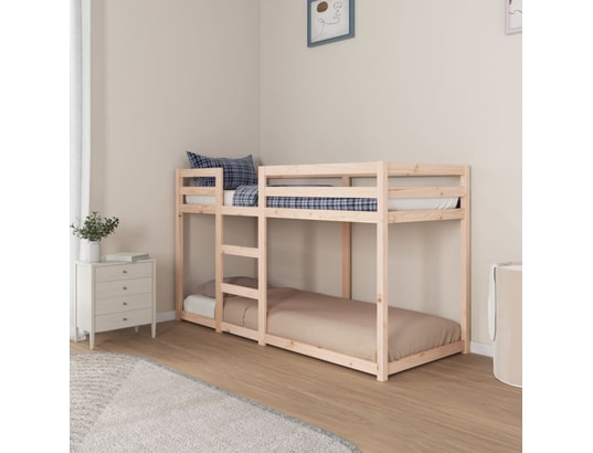 VIDAXL - Lit superposé 75x190 cm bois de pin massif