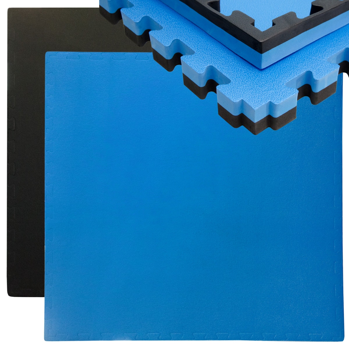 40mm Trainingsmatte mit Rand - 90x90cm Bodenschutz-Matte