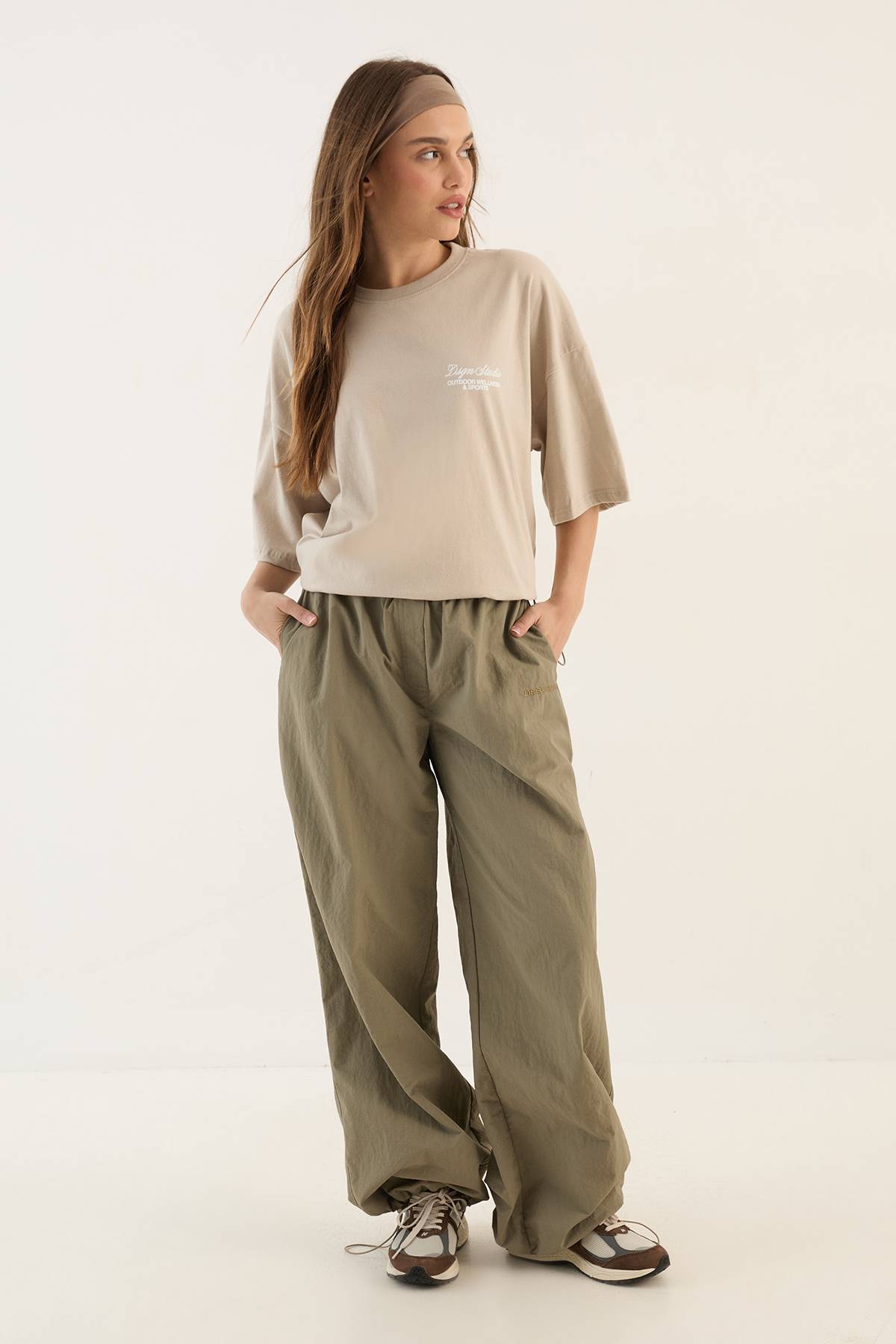 T-shirt Oversize Imprimé Bien-être Et Sports Outdoor Dsgn Studio