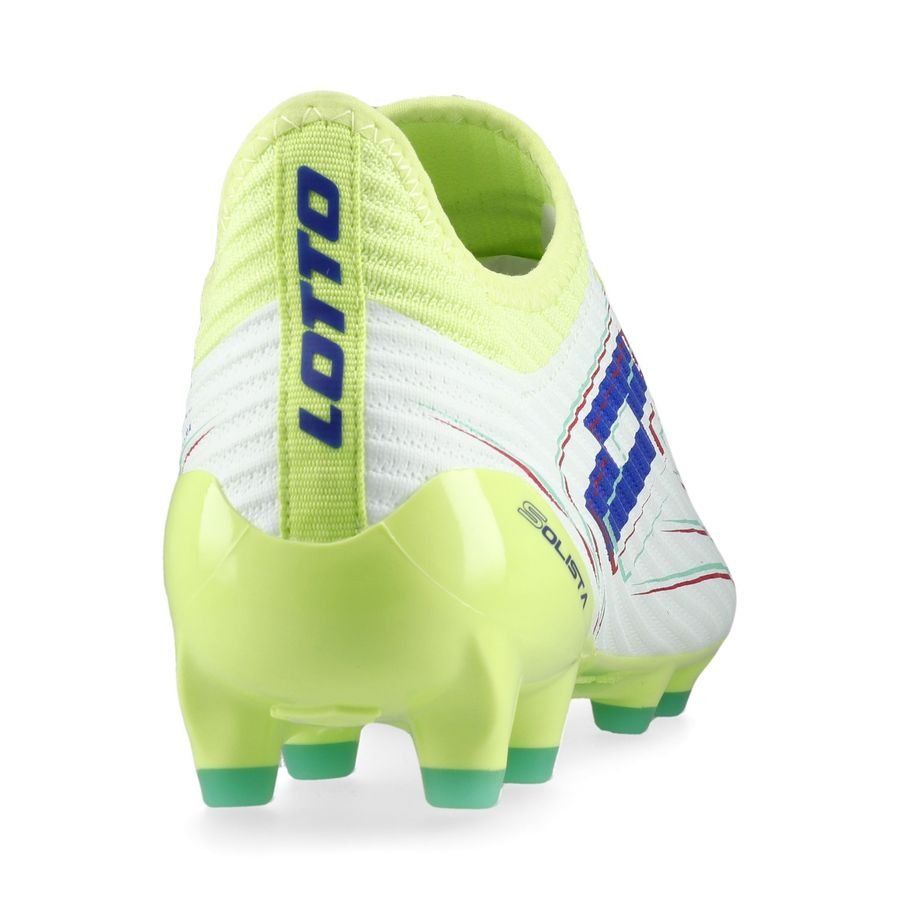 Lotto Solista 200 VIII FG Light Pack - Sunny Lime/Bleu/Blanc