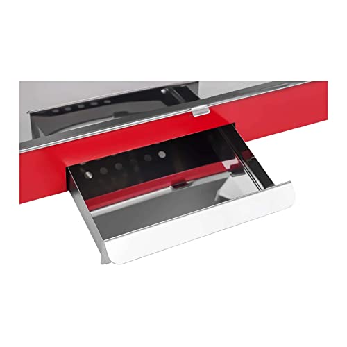 Royal Catering Machine à Popcorn Design américain Chariot RCPW 16.1 (1.600W, rendement horaire 5 kg/h, 16 L/h, diamètre de la cuve en haut 18,5 cm, récipient téflon, rouge avec chariot) : Cuisine et Maison