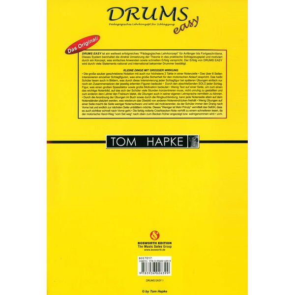 Bosworth Tom Hapke Drums Easy Vol.1