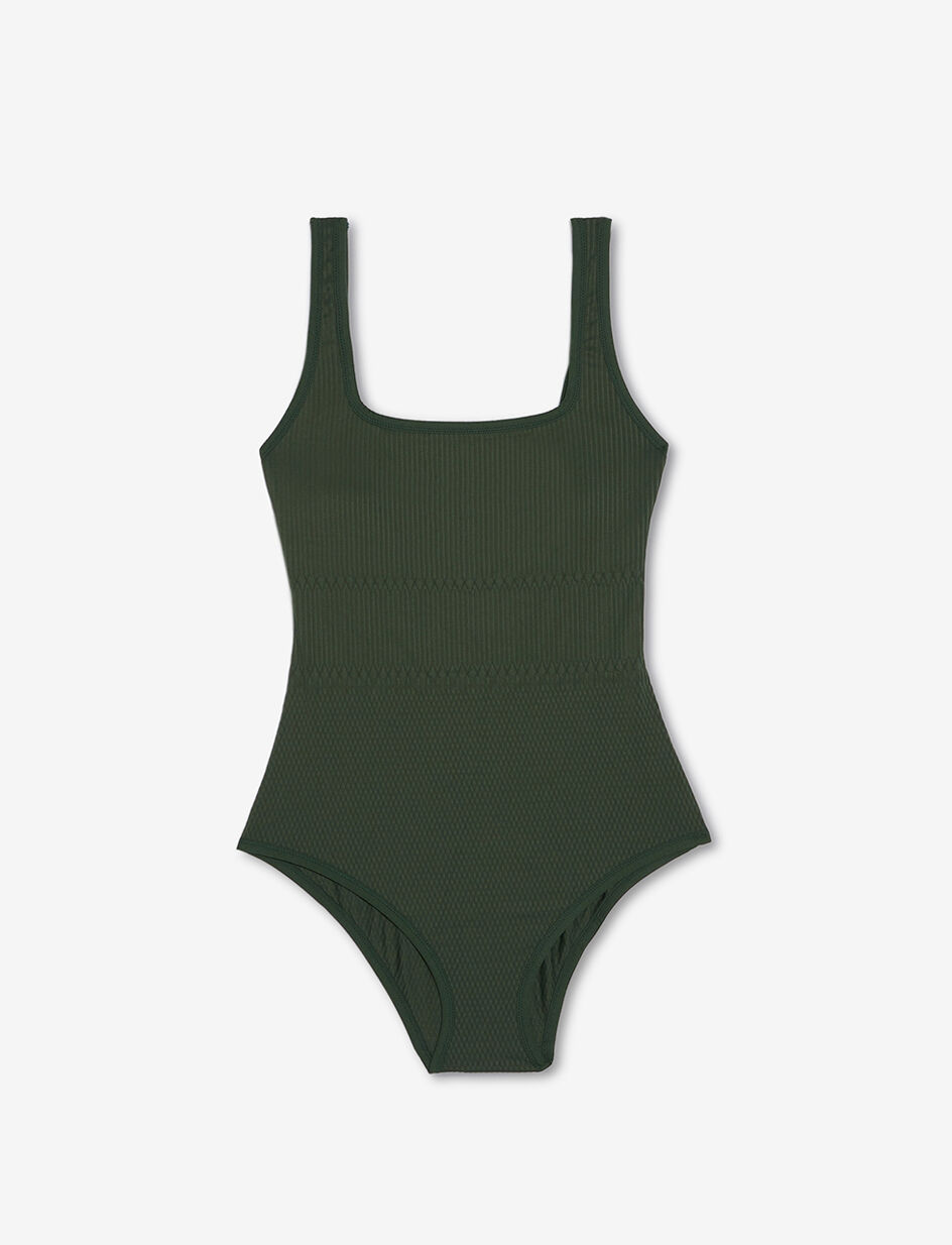 Maillot de bain une pièce paddé - vert velours