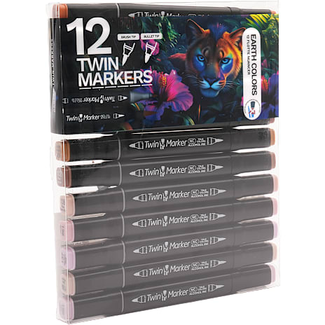 Danpen Twinmarkers Earth 12-pak