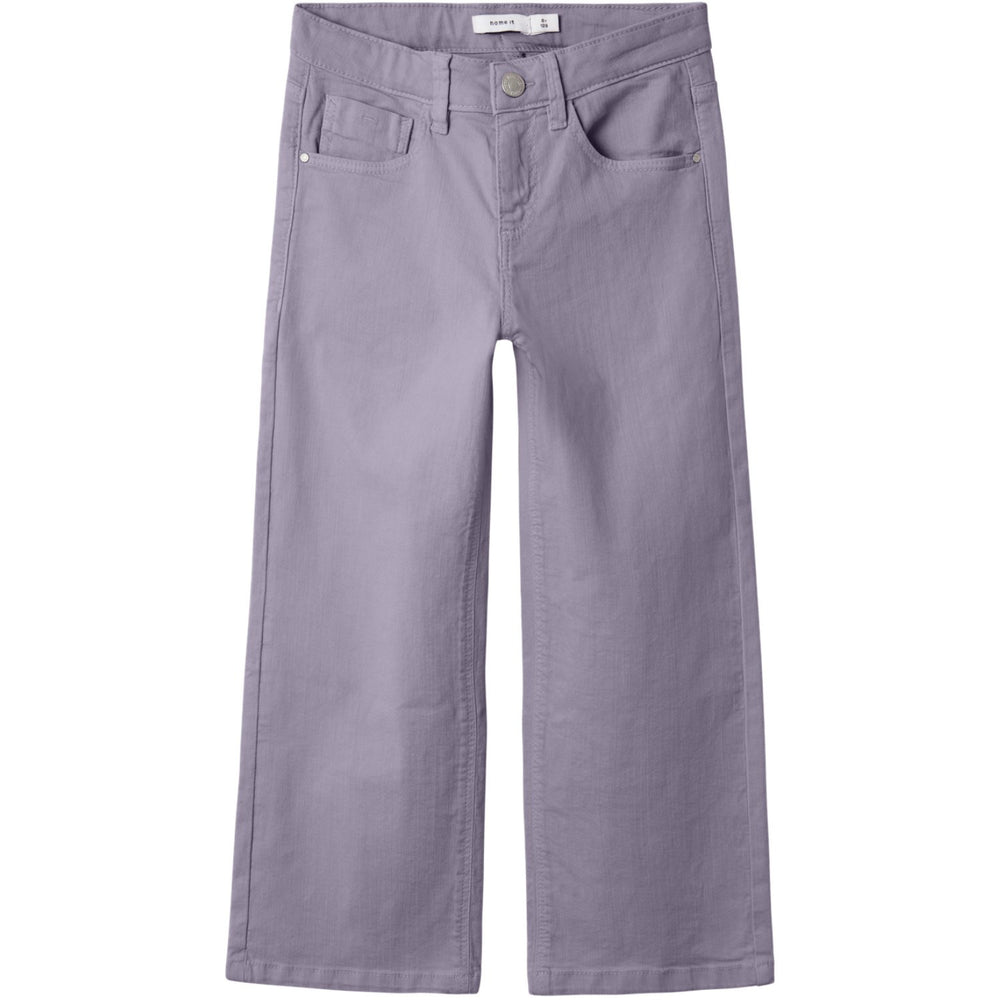 Køb Name It Lavender Gray Nkfrose Wide Twi Bukser 1115-Tp Noos