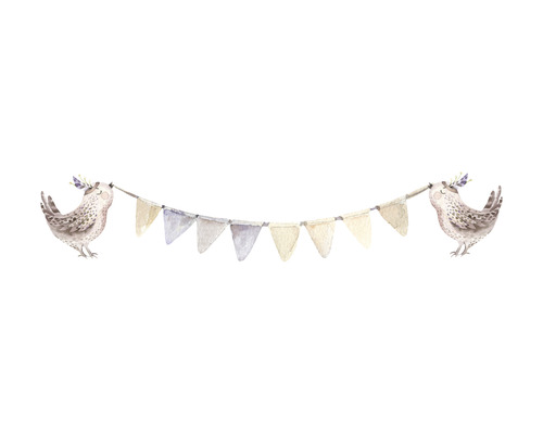 Border 45855 Kids Walls Birds Ballon wit geel blauw 5 m x 17,5 cm