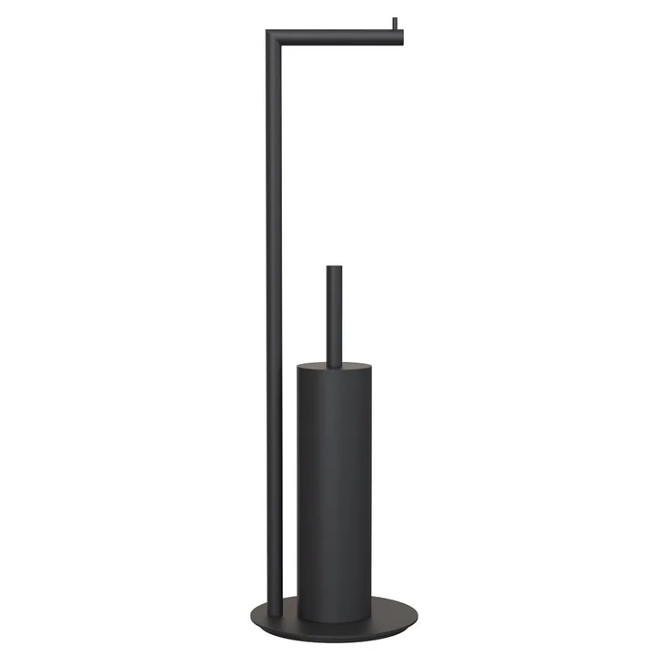 Frost - Nova 2 Toilettenpapierhalter und WC-Bürste freistehend, schwarz