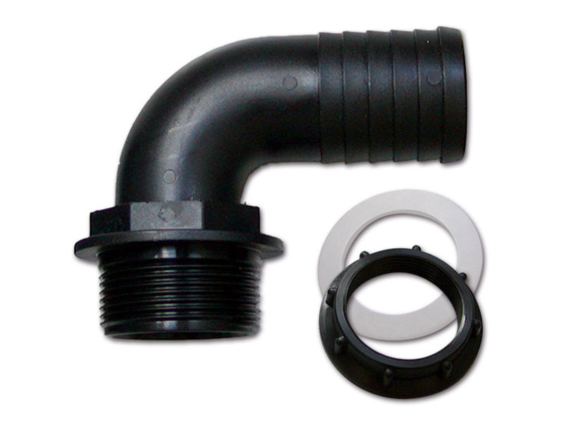 Haakse Ø 40 mm 1/2 slangaansluiting